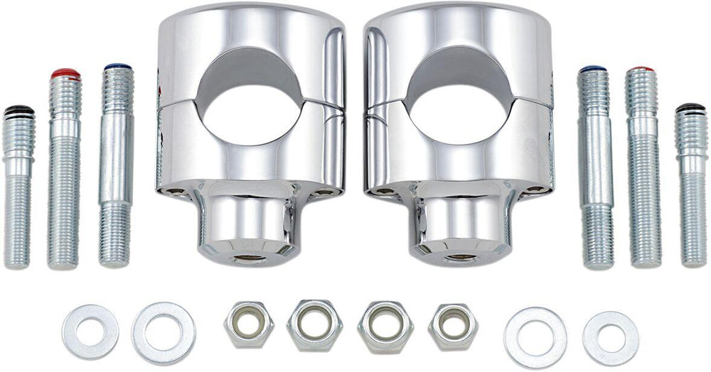 Drag Specialties Big Buffalo Handlebar Riser 38.1 mm Rise - Chrome