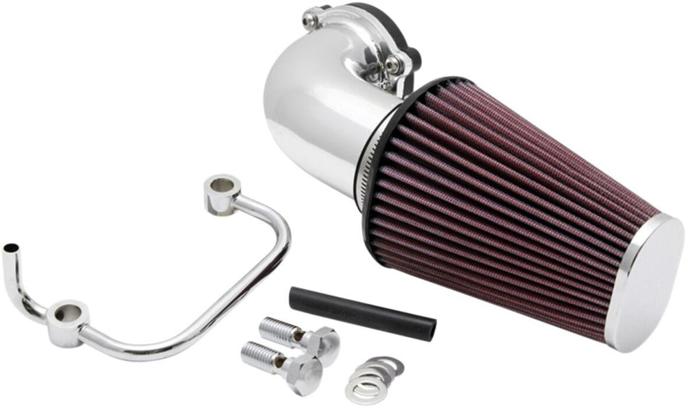 K&N Air Charger Intake Kit With Mandrel-Bent Aluminium Intake Tube For Harley Davidson XL 1200 C 2004-2020 - Chrome