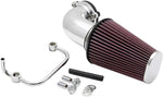 K&N Air Charger Intake Kit With Mandrel-Bent Aluminium Intake Tube For Harley Davidson XL 1200 C 2004-2020 - Chrome