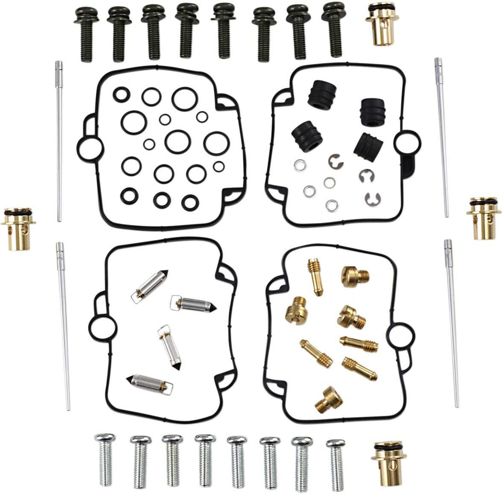 Parts Unlimited Carburettor Repair Kit For Suzuki GSX-R 750 1993-1995 - Black Gold Silver