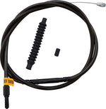 LA Choppers Midnight Braided Clutch Cable For Harley Davidson FLHR 1584 2008-2011 178 cm (70") 12" - 14" - Black
