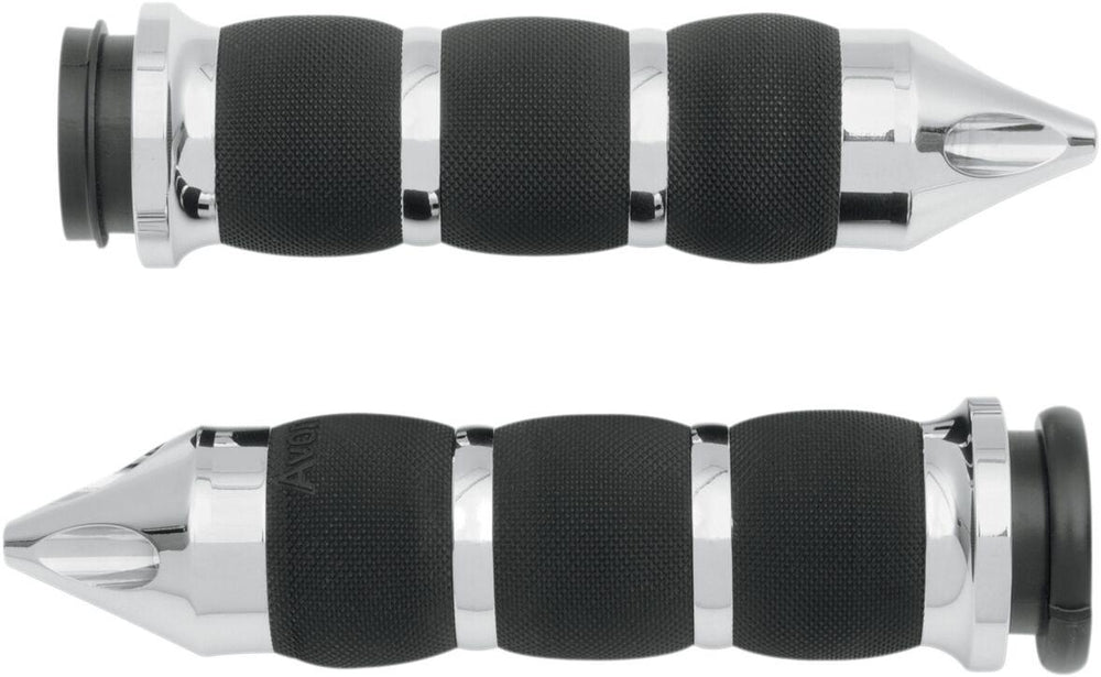 Avon Grips Spike Air Cushioned Grips For Harley Davidson FLDE 1750 2020 - Black Chrome