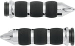 Avon Grips Spike Air Cushioned Grips For Harley Davidson FLDE 1750 2020 - Black Chrome