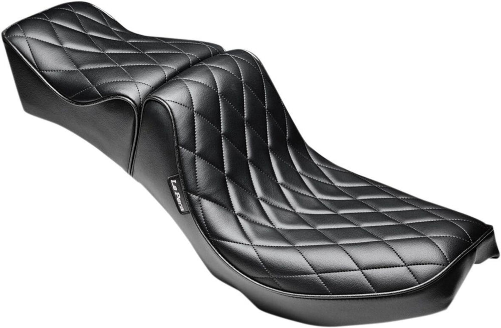 LE Pera Series II Regal 2 Up Seat For Harley Davidson FL 1200 1964-1977 - Black