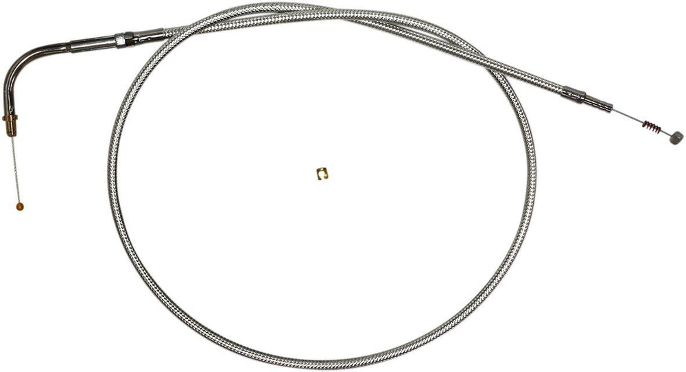 Magnum Shielding Sterling Chromite II Throttle Cable For Harley Davidson FLSTSB 1584 2008-2011 88.5 cm (34-3 4") - Chrome Clear-Coated