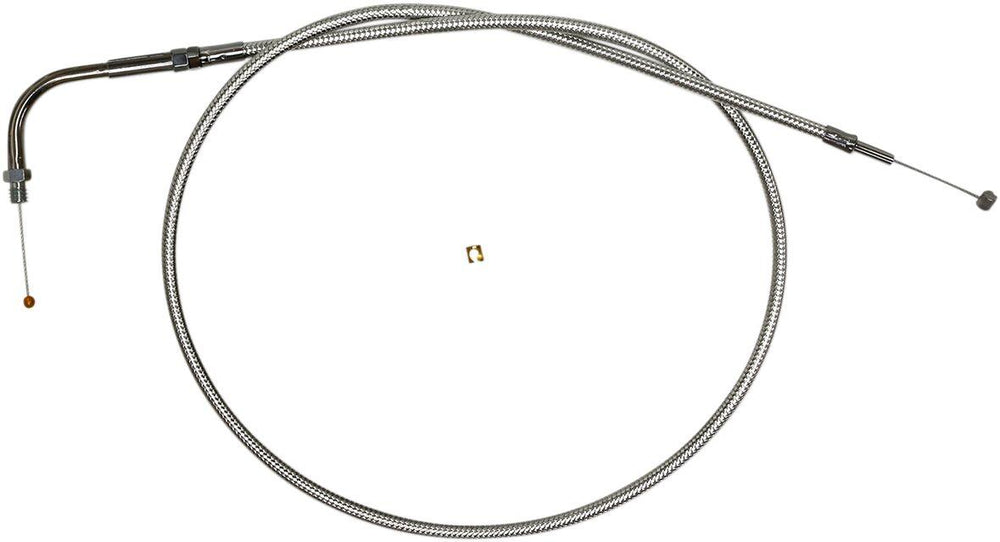 Magnum Shielding Sterling Chromite II Throttle Cable For Harley Davidson FLHR 1340 1996-1998 91.5 cm (36") - Chrome Clear-Coated