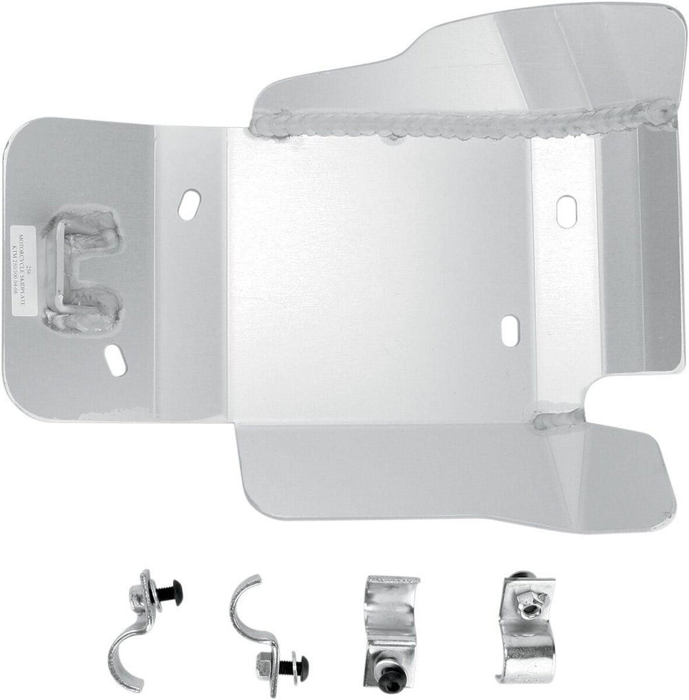 Moose Racing Aluminium Skid Plate For KTM  EXC250 2003-2006 - Silver
