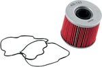 K&N Performance Oil Filter For Suzuki GR 650 1983-1984 - Red Silver