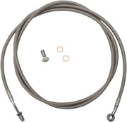 LA Choppers Stainless Steel Braided Clutch Cable 18-20" For Harley Davidson FLHR 1750 2017-2019 - Polished