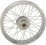 Drag Specialties Laced Wheel For Harley Davidson FXD 1584 19x2.5 Front - Chrome Silver