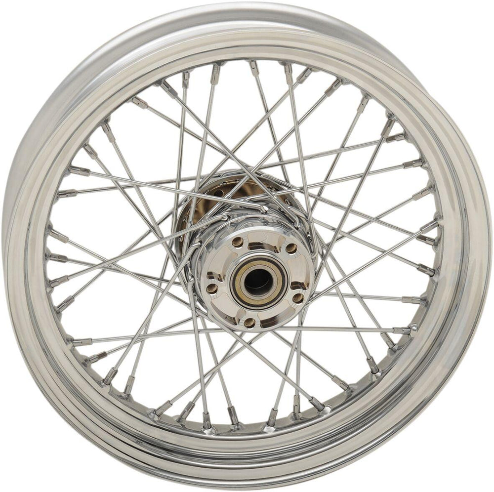 Drag Specialties Laced Wheel For Harley Davidson XL 1200 C 2008-2020 16x3 Rear - Chrome Silver