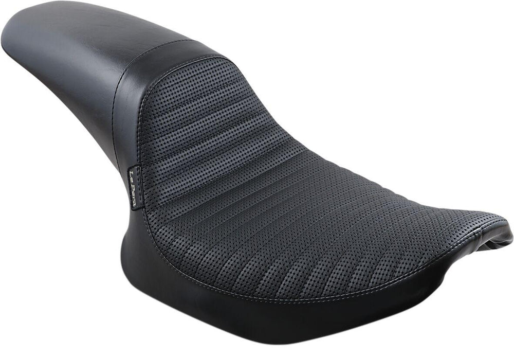 LE Pera Daytona Sport Seat For Harley Davidson FXLR 1340 1987-1994 Basketweave Pleated - Black