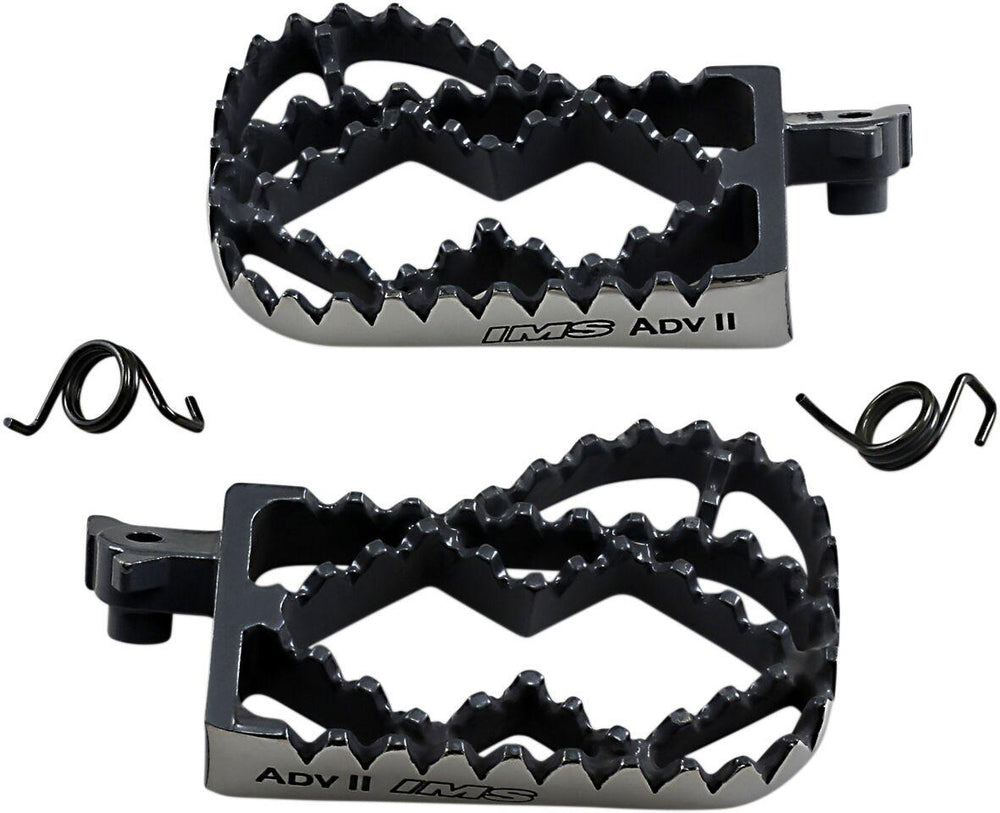 IMS Adventure Series Footpegs For Suzuki DL 1000 2007 - Black Silver
