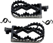 IMS Adventure Series Footpegs For Suzuki DL 1000 2007 - Black Silver