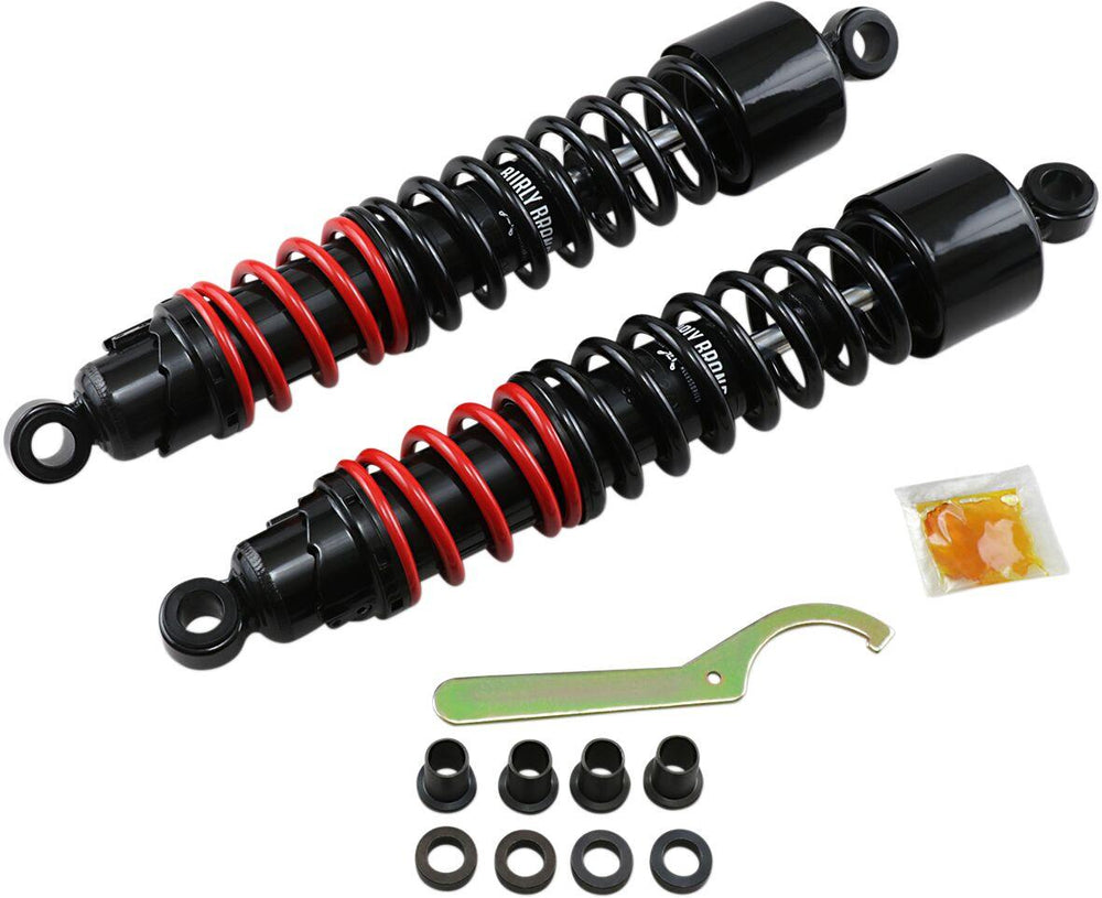 Burly Stiletto Shocks For Harley Davidson XL 1200 C 1996-2003 Rear 381.00 mm (15.00") - Black Red