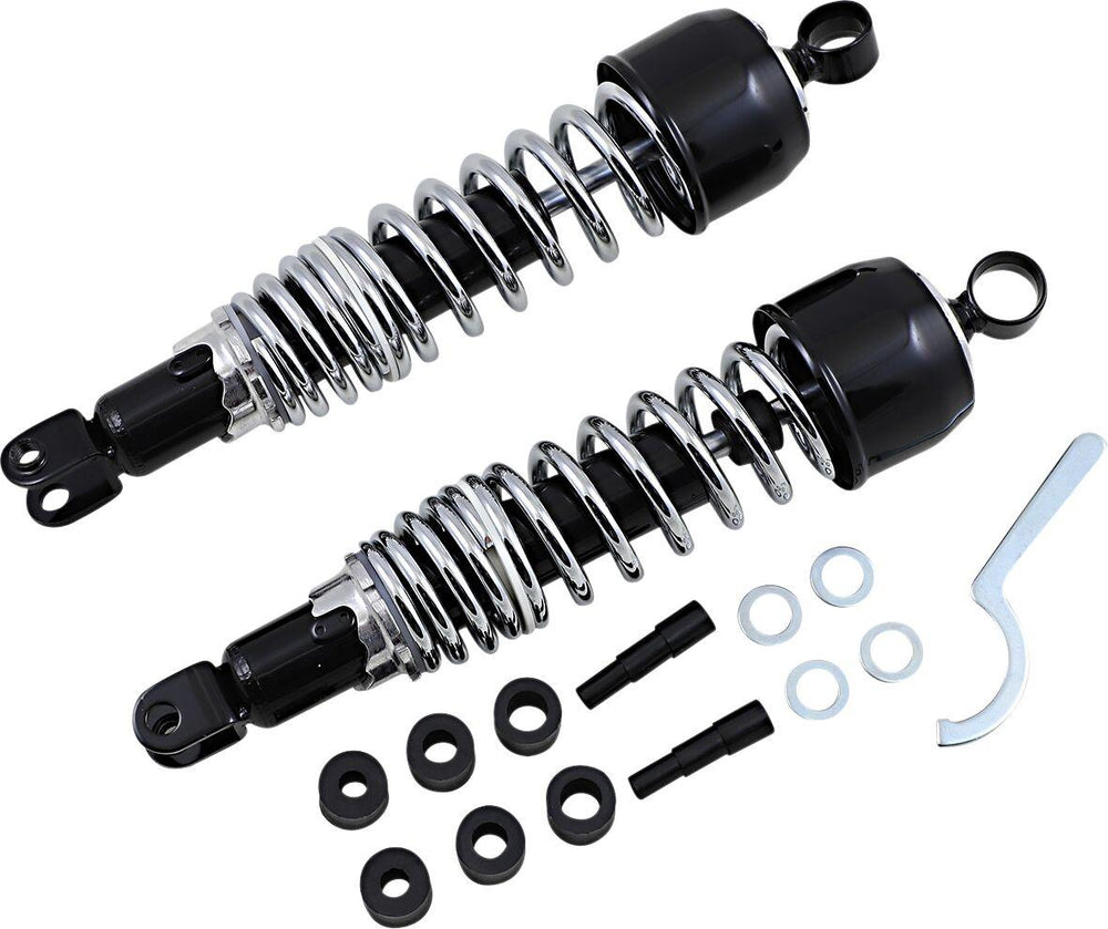 Emgo Classic Shocks For Honda CB 350 F 1972-1974 Rear 340.00 mm (13.39") - Black Chrome