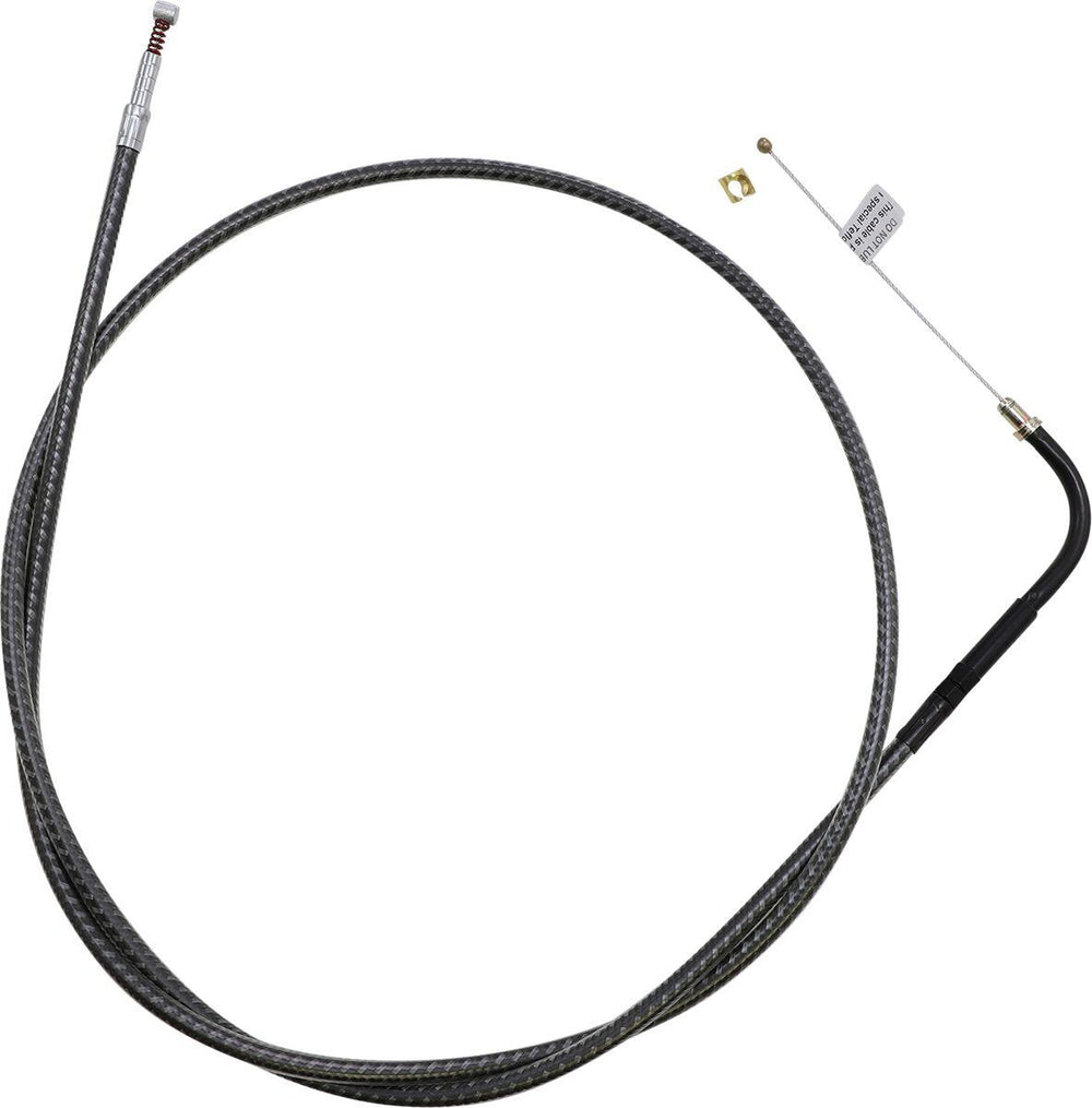 Magnum Shielding KarbonFibr Braided Throttle Idle Cable For Harley Davidson FLD 1690 2012-2013 126 cm (49-5 8") - Carbon Fiber Silver