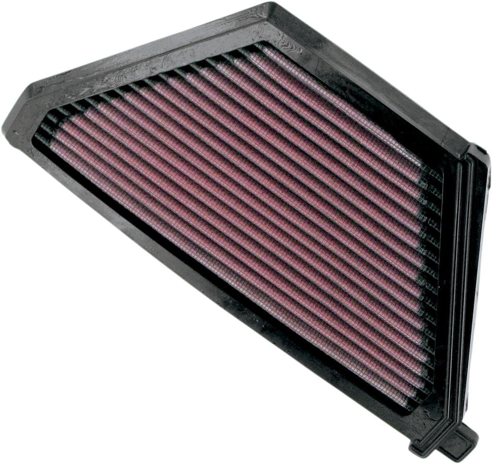 K&N High Flow Air Filter For Kawasaki EN 500 1996-2002 - Black Red