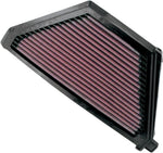K&N High Flow Air Filter For Kawasaki EN 500 1996-2002 - Black Red