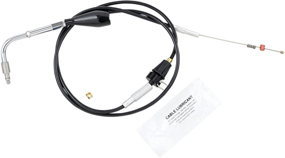 Barnett  Vinyl Throttle Idle Cable For Harley Davidson FLHR 1450 2002-2003 71 cm (28") - Black