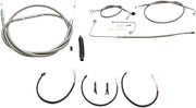 LA Choppers Handlebar Cable/Brake Hose Kit For Harley Davidson FLS 1690 2016-2017 45.5 cm - 51 cm (18" - 20") - Clear-Coated