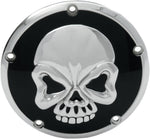 Drag Specialties Skull Derby Cover For Harley Davidson FLD 1690 2012-2013 - Black Chrome