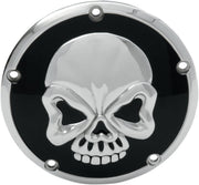 Drag Specialties Skull Derby Cover For Harley Davidson FLD 1690 2012-2013 - Black Chrome