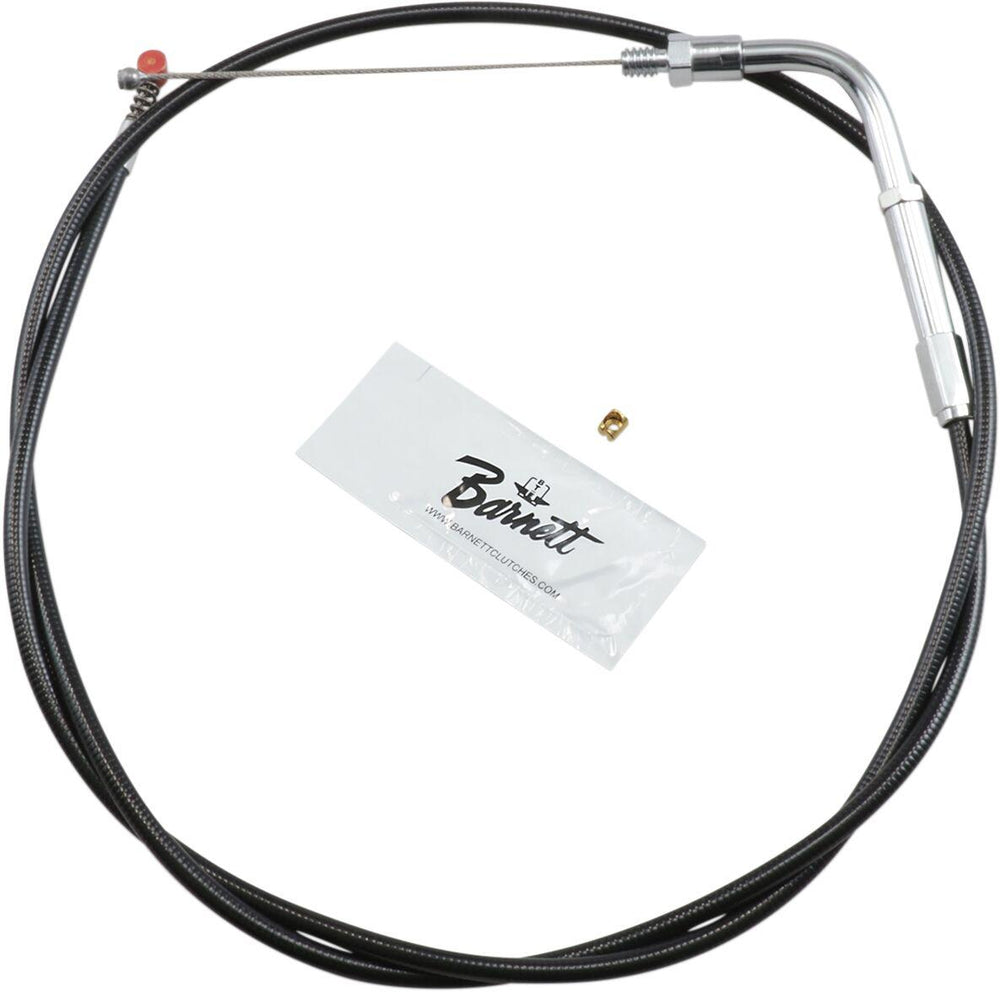 Barnett  Vinyl Throttle Idle Cable For Harley Davidson FLST 1340 1990 +15.2 cm (6") - Black