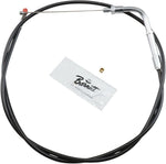 Barnett  Vinyl Throttle Idle Cable For Harley Davidson FLST 1340 1990 +15.2 cm (6") - Black