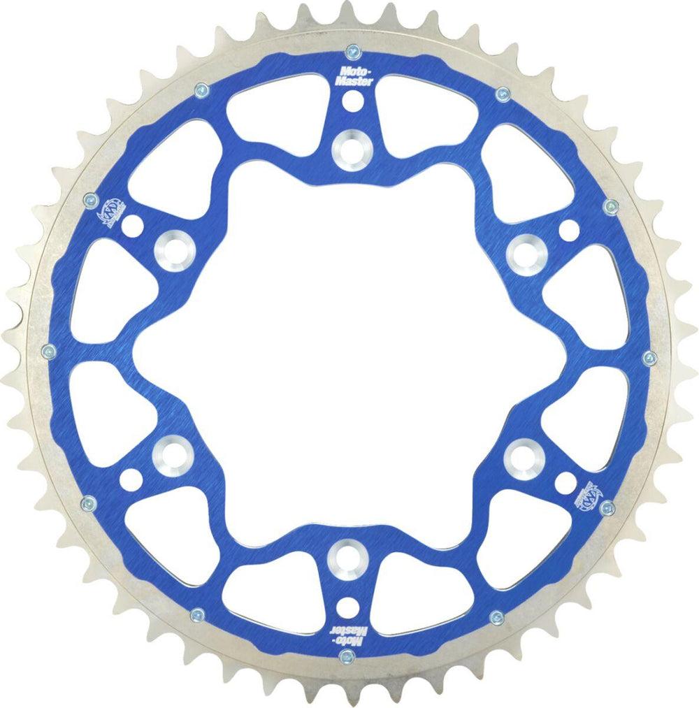 Moto Master Fusion Series Dual Ring Sprocket For Yamaha TTR230 2005-2026 Rear 51T - Blue