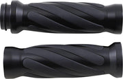 Drag Specialties Twisted Grips For Harley Davidson FLDE 1750 2018-2020 - Black