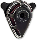 Performance Machine Jet Air Cleaner Kit For Harley Davidson FLDE 1750 2018-2020 - Contrast Cutâ¢ Silver