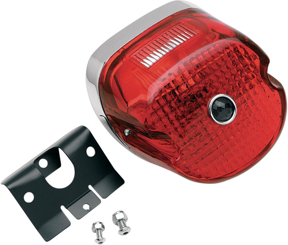 Drag Specialties Laydown Taillight Assembly For Harley Davidson FLD 1690 2012-2013 Rear - Blue Red