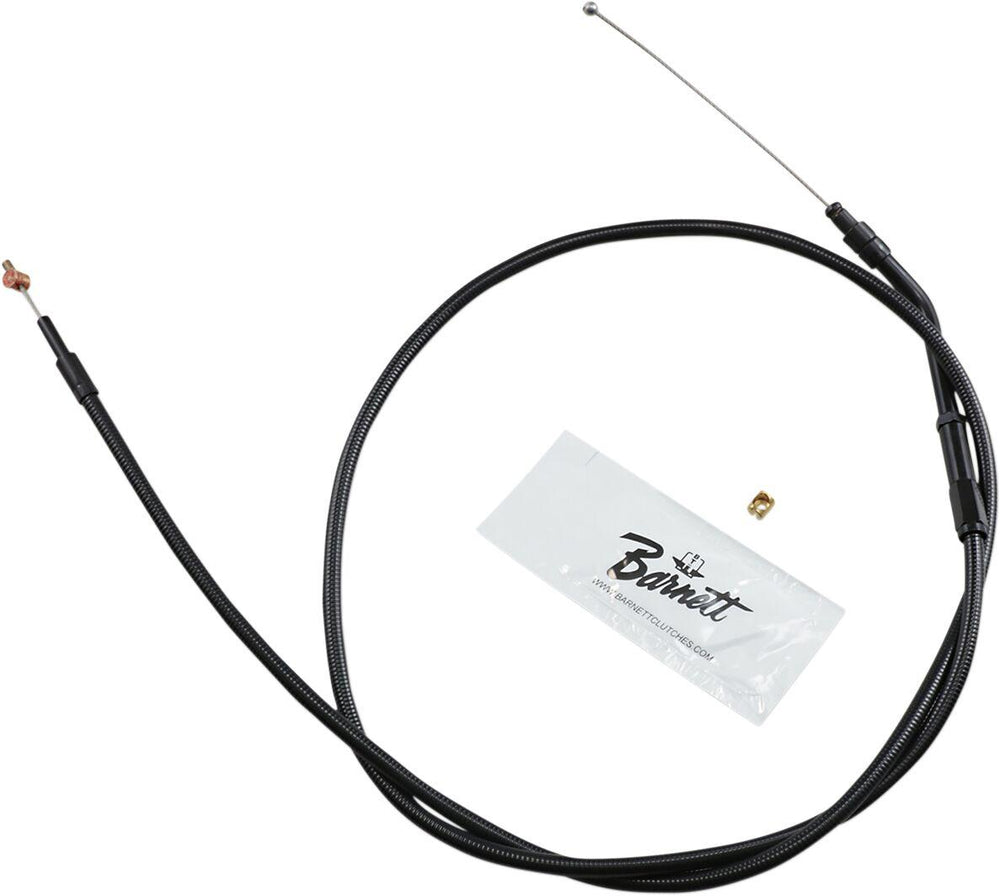 Barnett Stealth Series Throttle Idle Cable For Harley Davidson XL 1200 C 2007-2016 95.5 cm (37-1 2") - Black