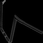LA Choppers 1-1/4" Prime Ape Handlebar For Harley Davidson FLTRK 1868 ABS 2024 40.5 cm (16") - Black
