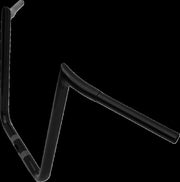 LA Choppers 1-1/4" Prime Ape Handlebar For Harley Davidson FLTRK 1868 ABS 2024 40.5 cm (16") - Black