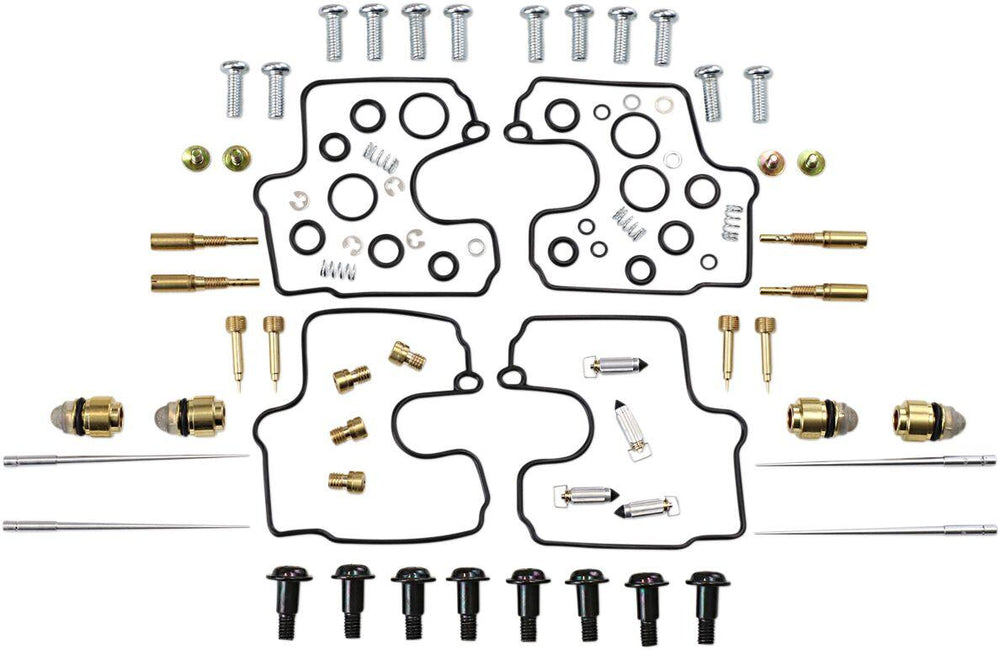 Parts Unlimited Carburettor Repair Kit For Yamaha YZF-R1 1000 1998-2001 - Black Gold Silver