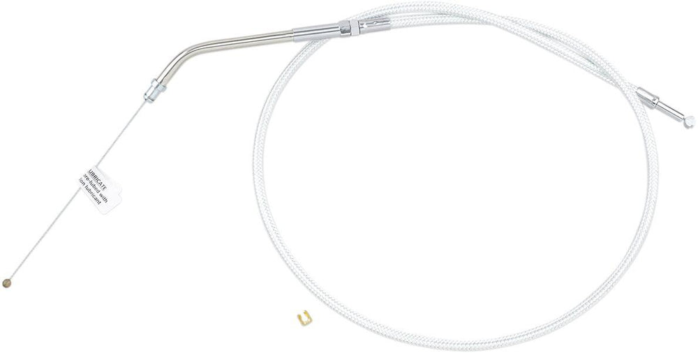 Magnum Shielding Sterling Chromite II Throttle Cable For Harley Davidson XL 1200 C 2007-2020 76 cm (30") - Chrome Clear-Coated