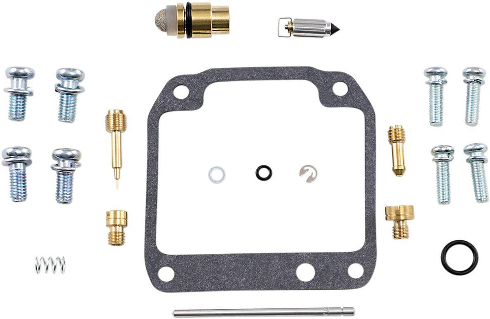 Parts Unlimited Carburettor Repair Kit For Kawasaki BN125 2000-2007 - Black Gold Silver