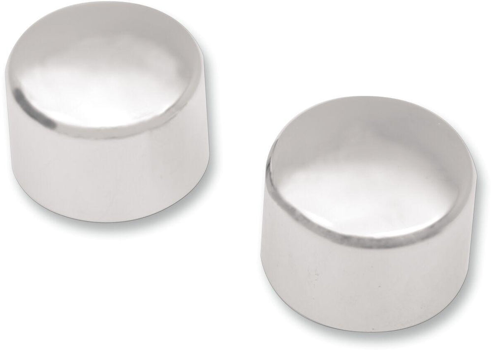 Drag Specialties Axle Caps For Harley Davidson FLD 1690 2012-2013 Front - Chrome Silver