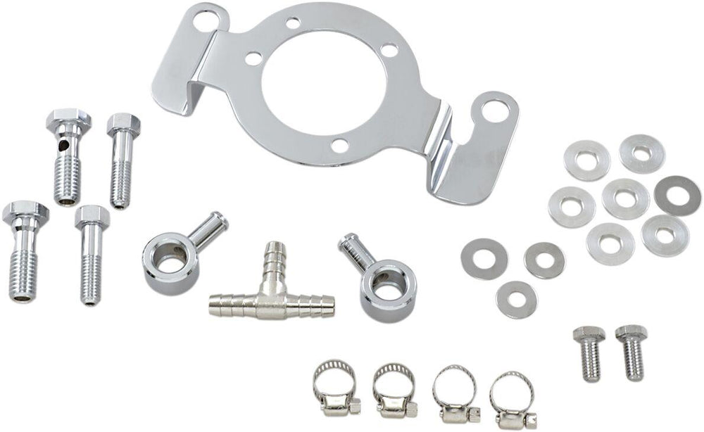 Drag Specialties Support Bracket Kit For Harley Davidson FLD 1690 2012-2013 - Chrome