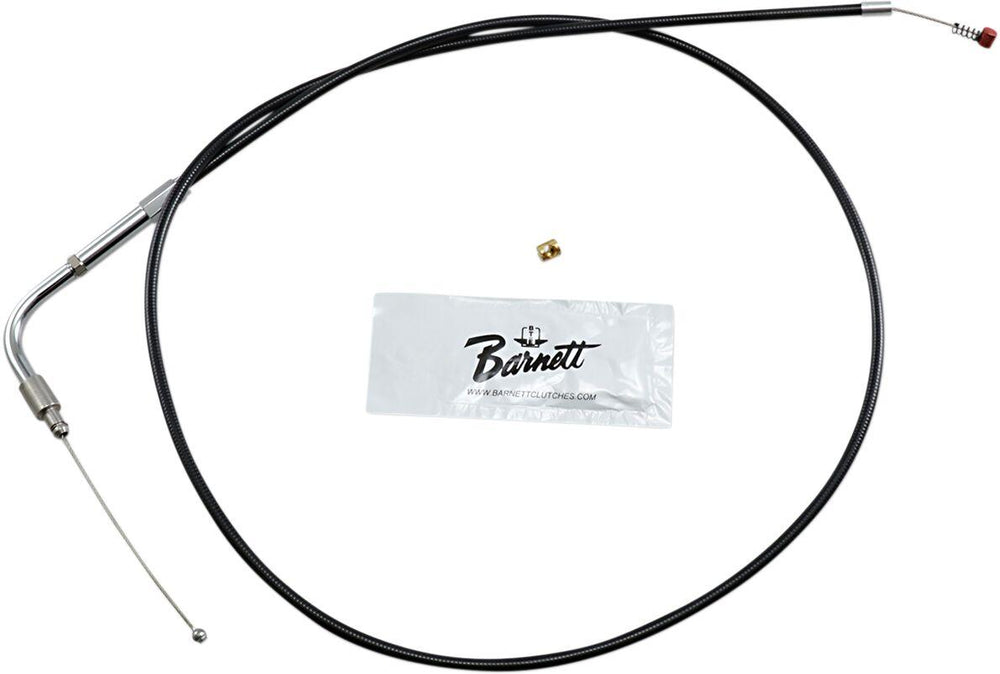 Barnett  Vinyl Throttle Idle Cable For Harley Davidson FLHR 1450 2002-2003 99 cm (39") - Black