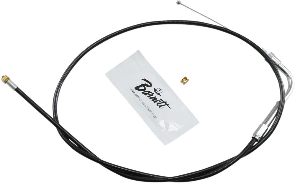 Barnett  Vinyl Throttle Idle Cable For Harley Davidson FL 1200 1976-1977 85 cm (33-1 2") - Black
