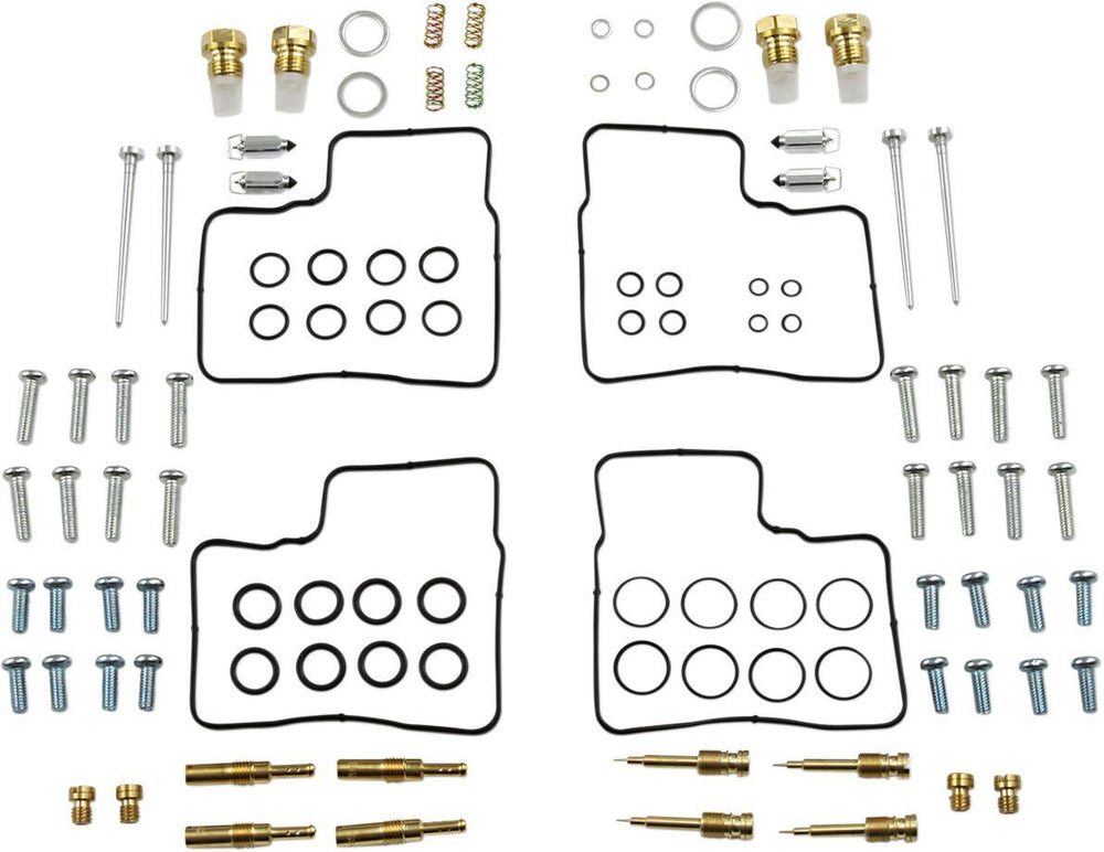 Parts Unlimited Carburettor Repair Kit For Honda ST 1100 1997-2001 - Black Gold Silver
