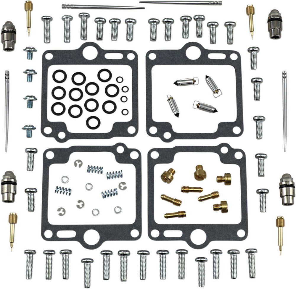 Parts Unlimited Carburettor Repair Kit For Yamaha FJ 1200 1989-1993 - Black Gold Silver