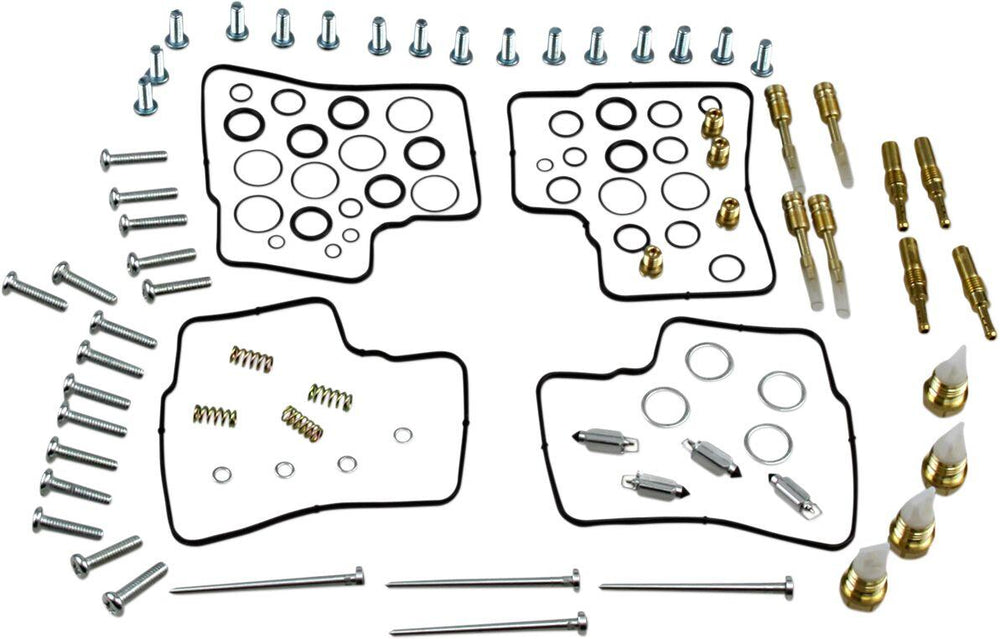 Parts Unlimited Carburettor Repair Kit For Honda ST 1100 1992-1996 - Black Gold Silver