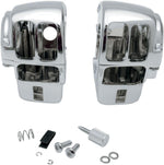 Drag Specialties Handlebar Switch Housing Kit For Harley Davidson FLHR 1340 1996-1998 - Chrome