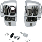 Drag Specialties Handlebar Switch Housing Kit For Harley Davidson FLHR 1340 1996-1998 - Chrome