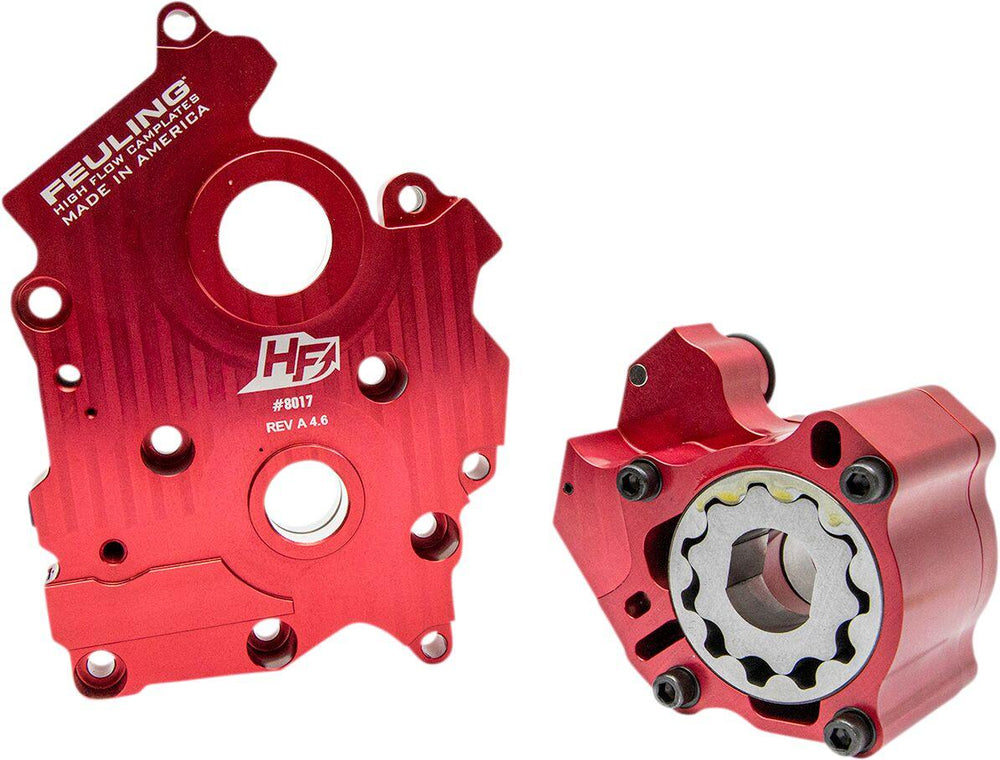 Feuling Parts Race Series Oil Pump/Cam Plate Kit For Harley Davidson FLDE 1750 2018-2020 - Red