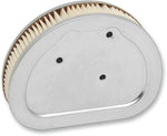 Drag Specialties Replacement Air Filter For Harley Davidson FLHR 1450 1999-2003 - Silver White